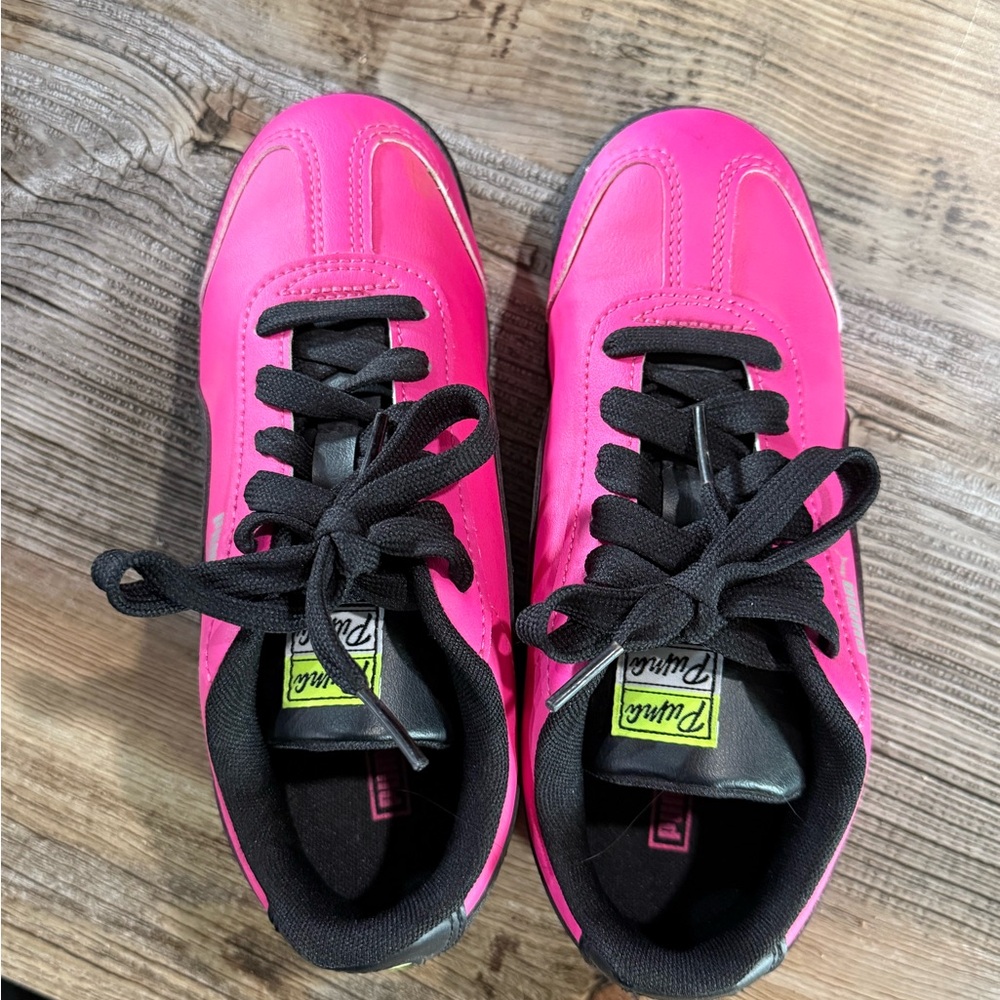 Puma Pink and Black Sneakers